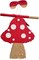 Mushroom Themed Pinata, Red & Brown Color with White Dots, Elevate Your Woodland Birthday Celebration with Vibrant Supplies and Eye Catching Decoration, Forest Party Favor